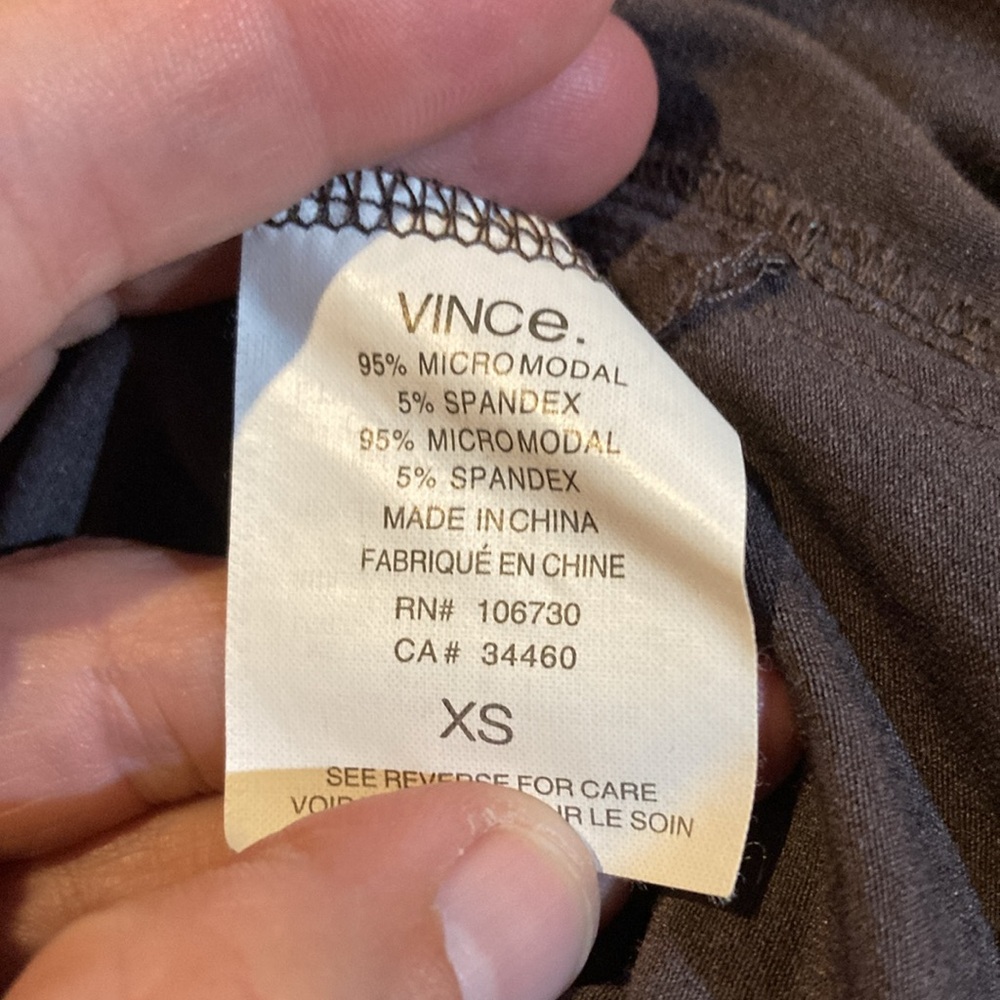 Vince Micromodal Minimalist Top Grey sz XSmall - Picture 3 of 5